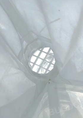 Removable moth excluder, 1×1 cm grid, installed to block larger insects