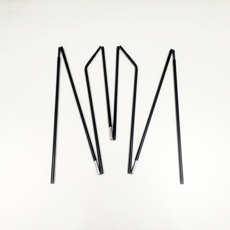 Shock-corded Aluminum Pole with Open Tips (8-seg, L309 cm)