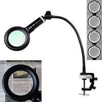 LED Magnifying Glass (1.6x) with Desk Clamp