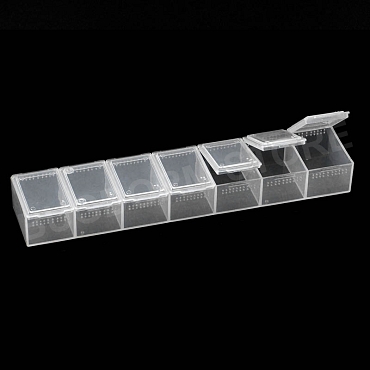 Pill Box with Aeration Holes (7 cells, large)