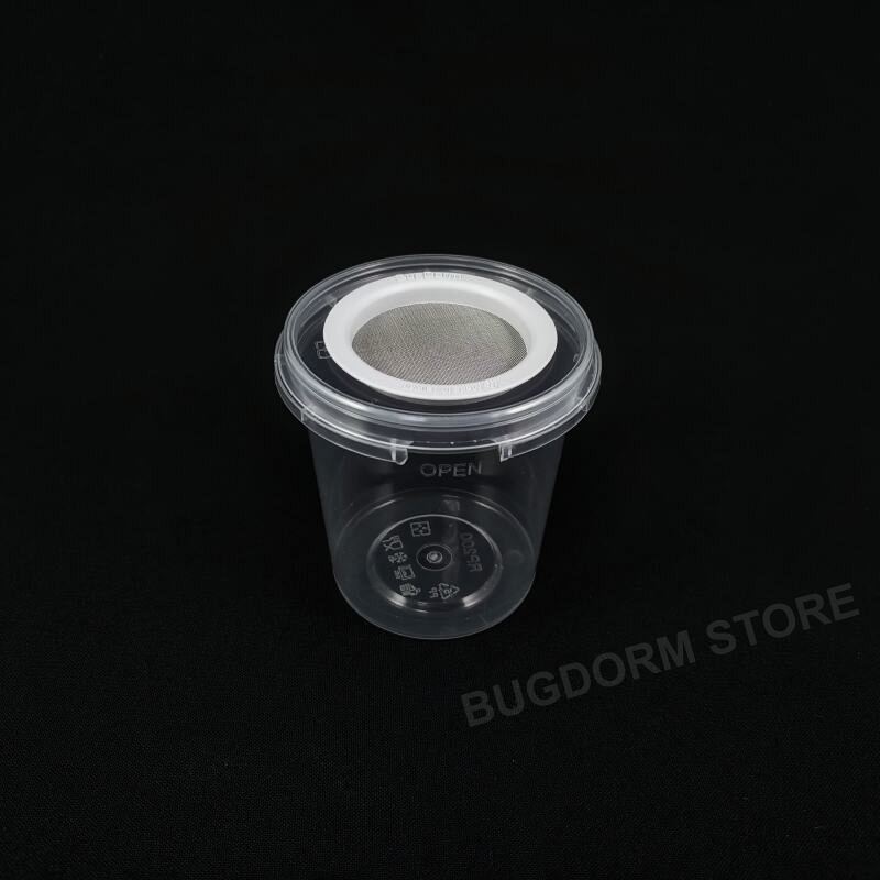 BugDorm-5006 Insect Rearing Pot with Wire Screen Port (200ml) [pack of 12]
