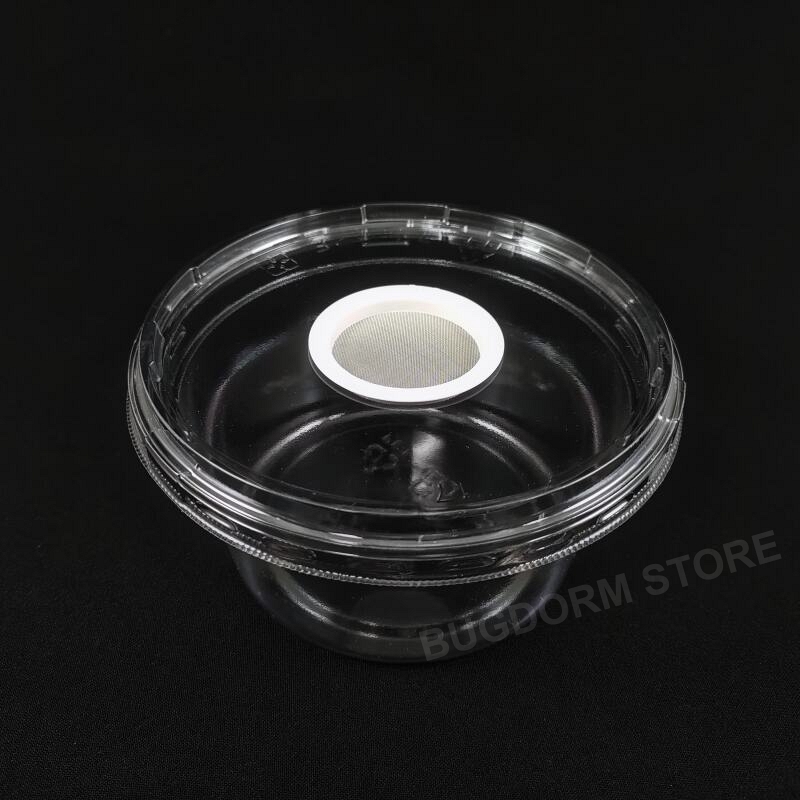 BugDorm-5007 Insect Rearing Pot with Wire Screen Port (720ml) [pack of 6]