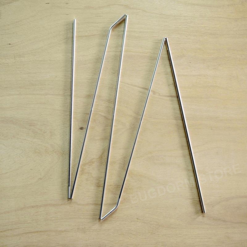 Shock-corded Aluminum Pole with Closed Tips (7-seg, L309 cm)