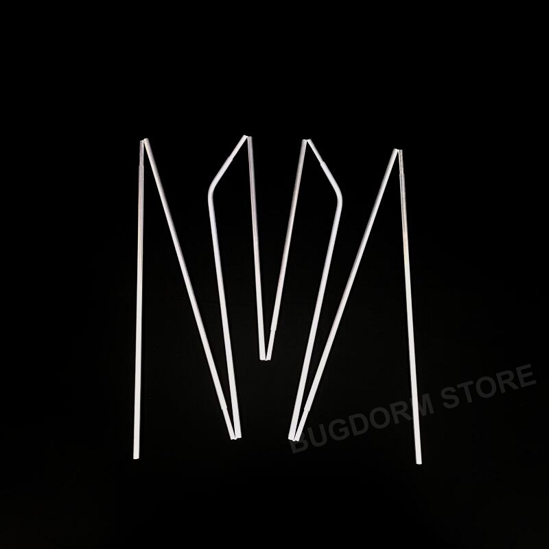 Shock-corded Aluminum Pole with Open Tips (8-seg, L309 cm)