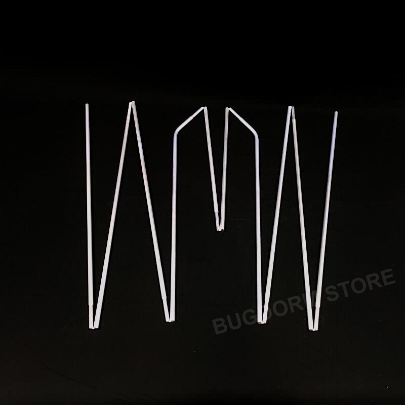 Shock-corded Aluminum Pole with Open Tips (10-seg, L459 cm)